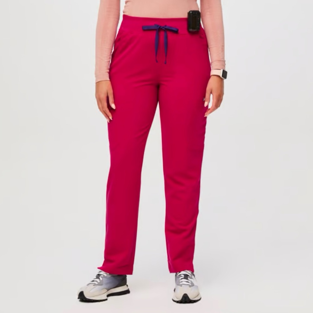 NWOT FIGS Ultra Rose Yola High Waisted Skinny Scrub Pants - XXL